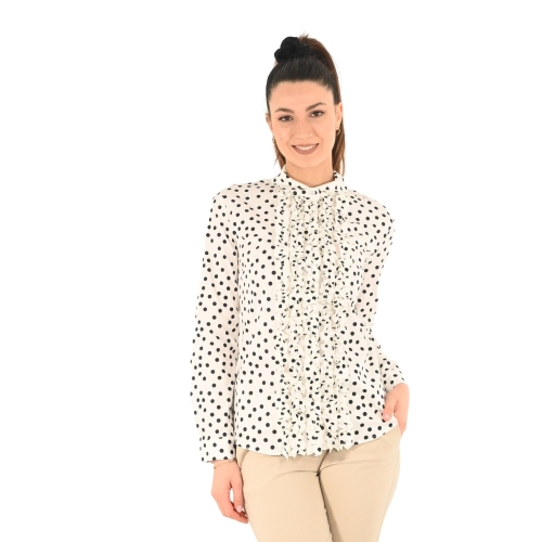 imperial camicia donna panna nero CLW4HLK