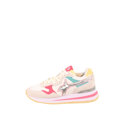 W6YZ sneakers donna white flamingo silver YAK-W