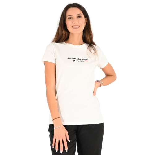 vicolo t-shirt donna bianco RS0034