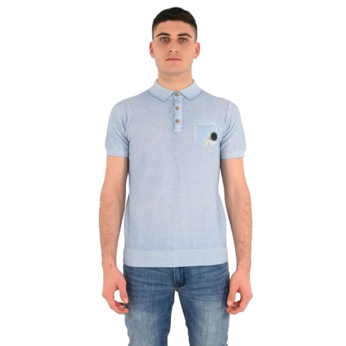 mark up polo uomo celeste MK 490023