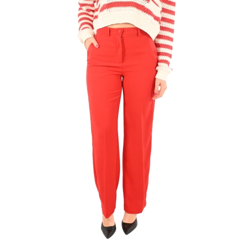 vicolo pantalone donna rosso TB1223