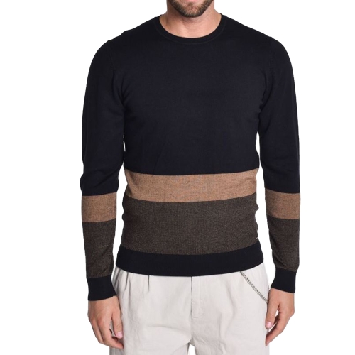 mark up maglia uomo nero cammello MK89041