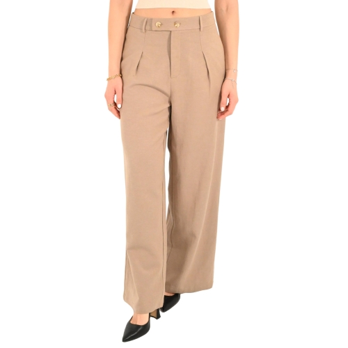 molly bracken pantalone donna beige T1810CP