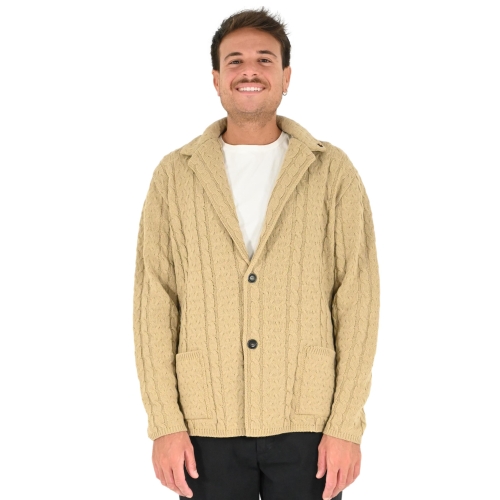 outfit italy cardigan uomo beige F2W4CT00M048