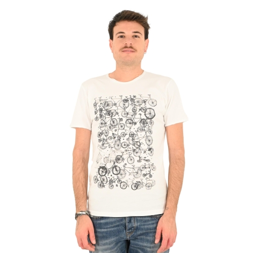 identiko bis t-shirt uomo bianco BICI