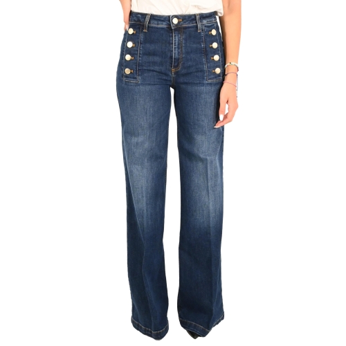 vicolo jeans donna denim scuro DS0009