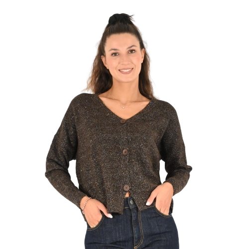 molly bracken cardigan donna cioccolato E1605CN