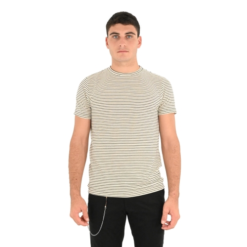 imperial t-shirt uomo panna nero T6407I227