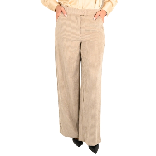 dixie pantalone donna beige PDEEVETA