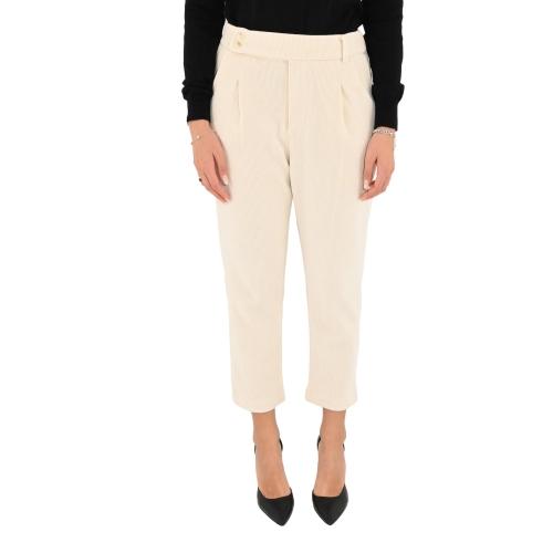 molly bracken pantalone donna bianco T1691BN