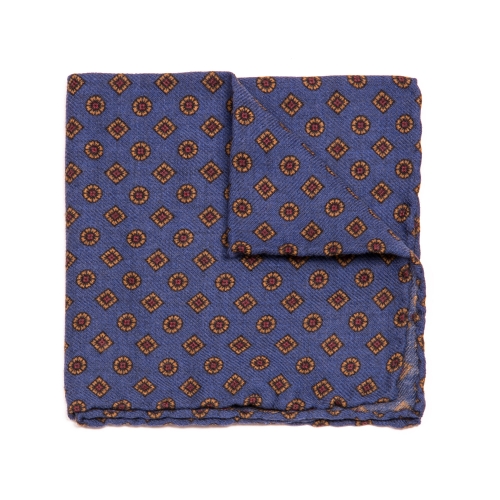 Eredi Chiarini Uomo Pochette Blu Fantasia