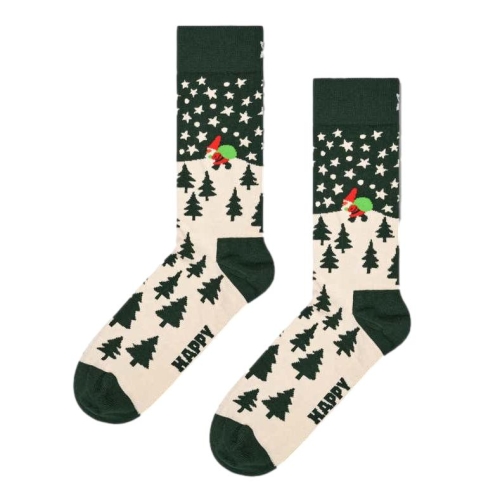 happy socks calzini donna verdone SANTA ON THE WAY/D