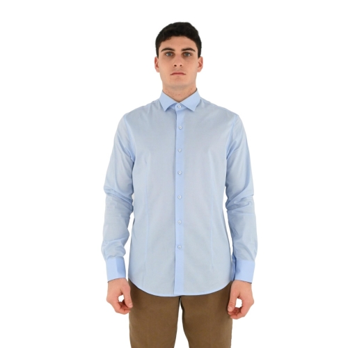 paolo di matteo camicia uomo celeste 2396 2723