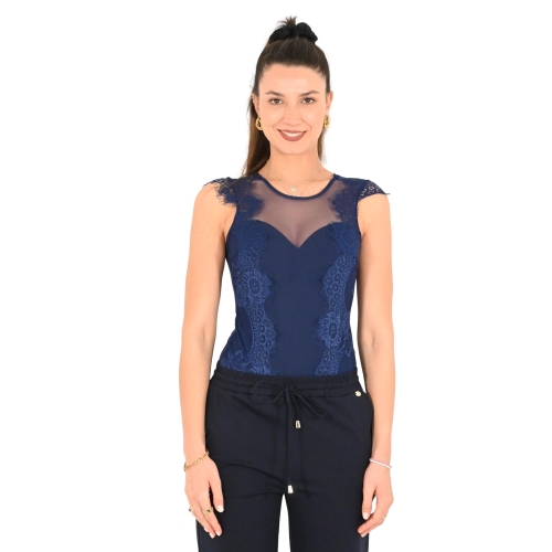 rinascimento body donna blu navy CFC0122575003