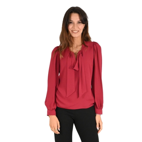 rinascimento blusa donna bordeaux rosso CFC0019612002