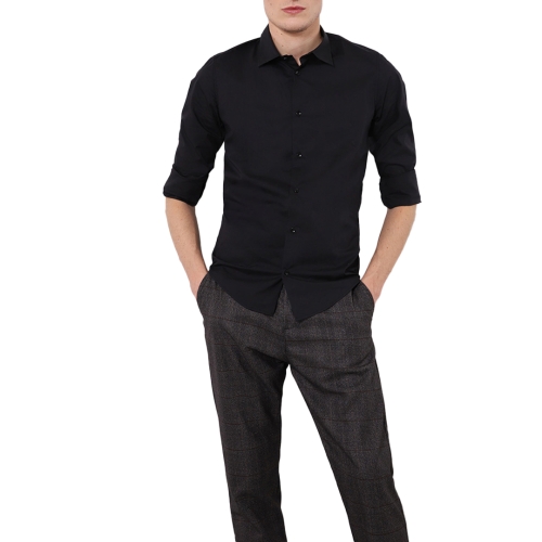 imperial camicia uomo nero C6407I157