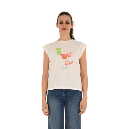 compania fantastica t-shirt donna bianco 32C/42040