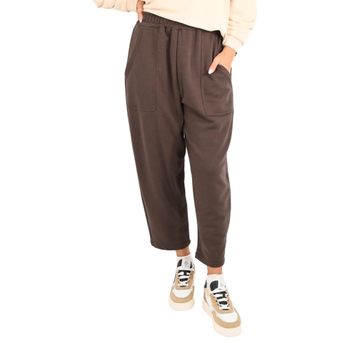 vicolo pantalone donna cioccolato TS0478