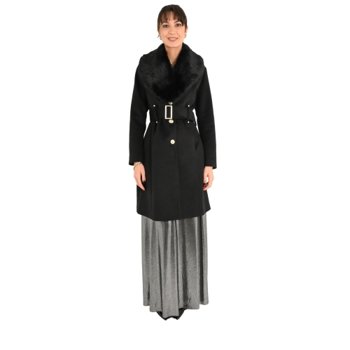 rinascimento cappotto donna nero CFC0121899003