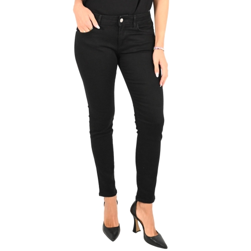 pont denim jeans donna denim nero F001