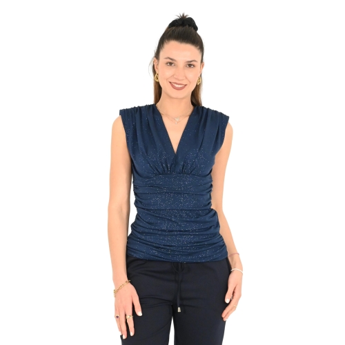 rinascimento top donna blu navy CFC0122398003