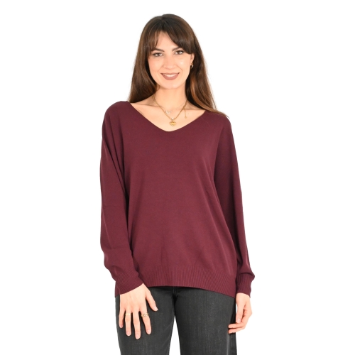 kontatto maglia donna vino 3M0115N