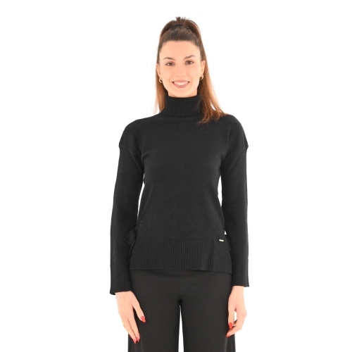 soya knits dolcevita donna nero SK 2407