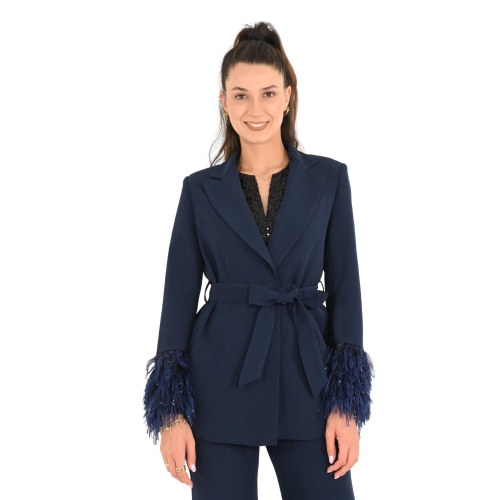 rinascimento giacca donna blu CFC0120037003