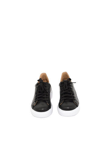 crown scarpe uomo nero bianco ALEX