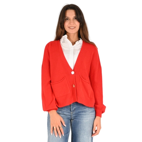 imperial cardigan donna rosso M3025771