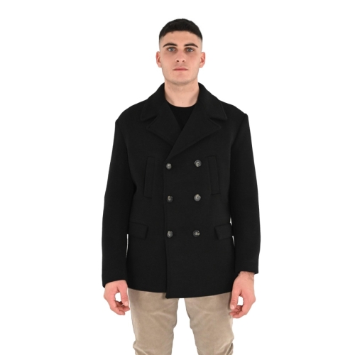 squad2 cappotto uomo nero CP009