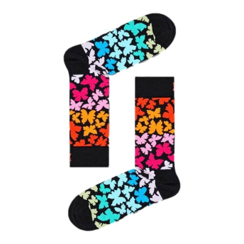 happy socks calzini donna nero BUTTERFLY/D