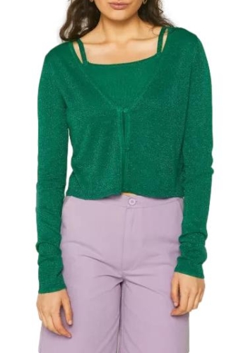 compania fantastica cardigan donna verde 21C/70024