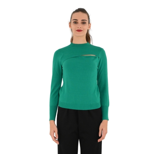 vicolo maglia donna verde 22206Z