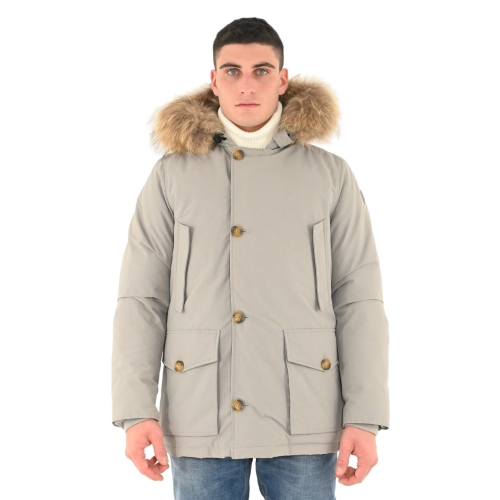 mixture parka uomo acciaio X118