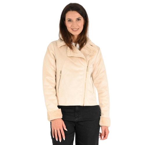 rinascimento giubbetto donna beige CFC0118342003