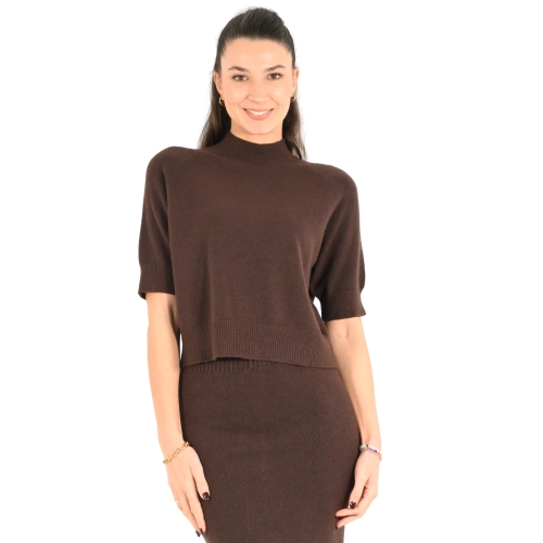 imperial maglia donna cioccolato M3025770