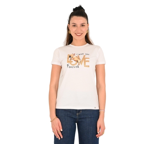 please t-shirt donna bianco T7663PE502