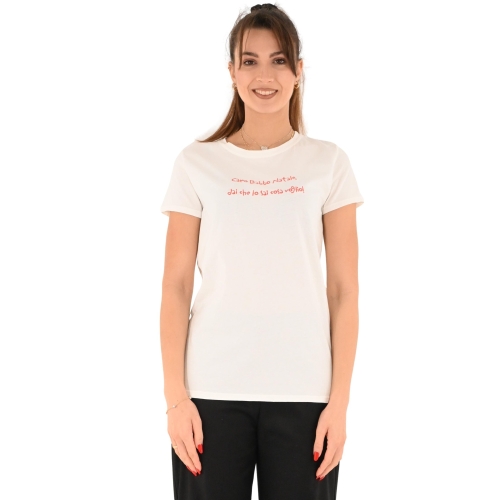 vicolo t-shirt donna panna RR0352