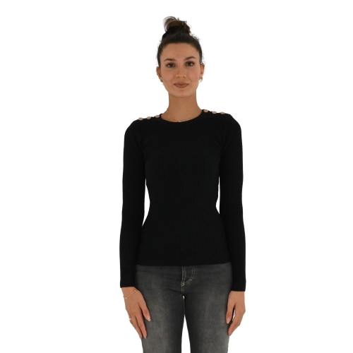 molly bracken maglia donna nero LA906BN