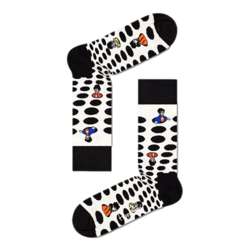 happy socks calzini donna panna nero BEATLES DOT SOCK/D