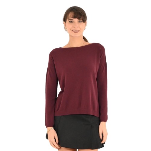 kontatto maglia donna vino 3M0100