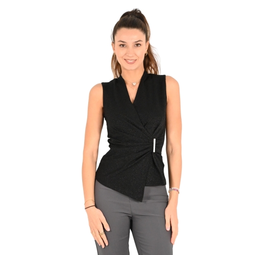 rinascimento top donna nero CFC0120053003