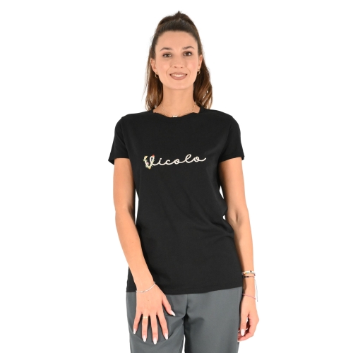 vicolo t-shirt donna nero RS0035