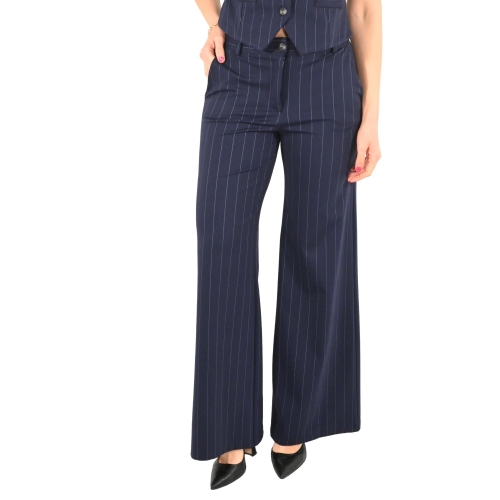 bighet pantalone donna blu 9304/4050