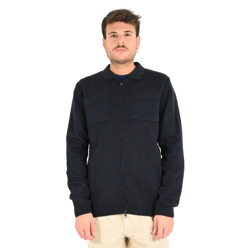 squad2 cardigan uomo blu scuro MA203